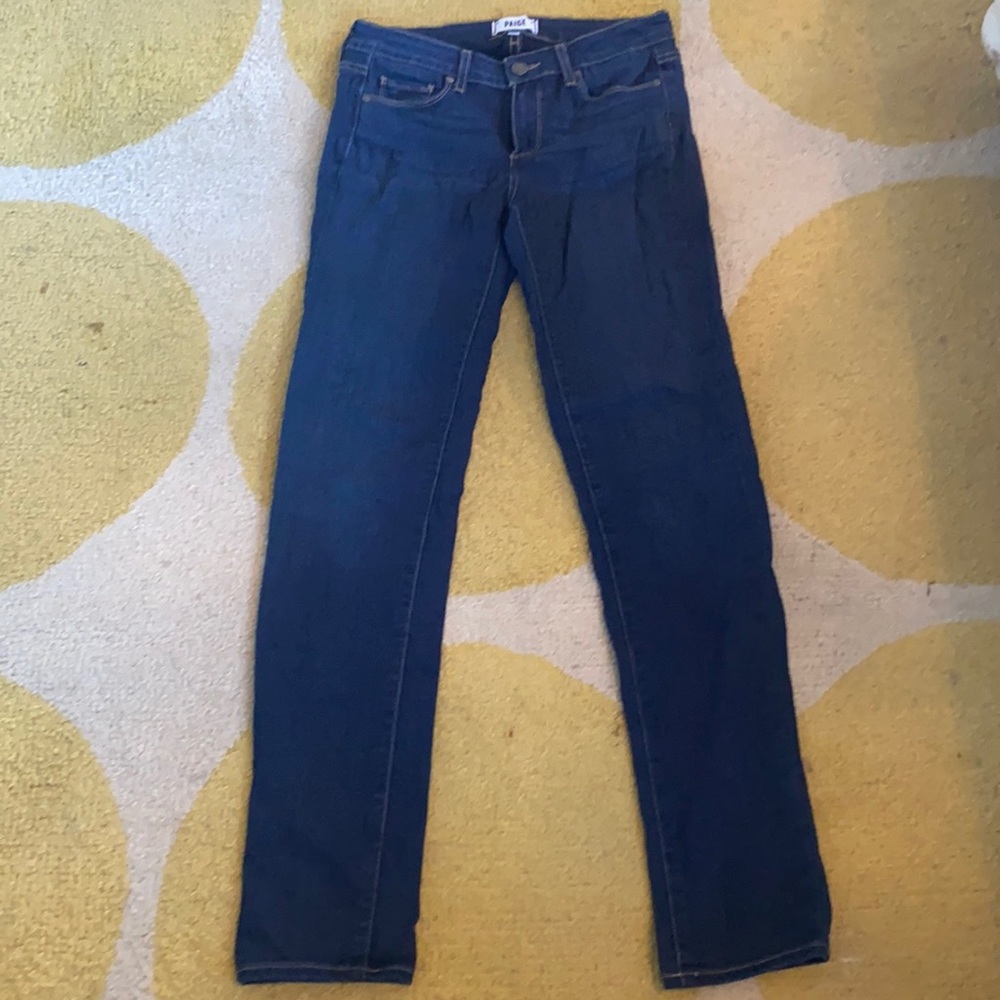 PAIGE skinny dark jean size 28